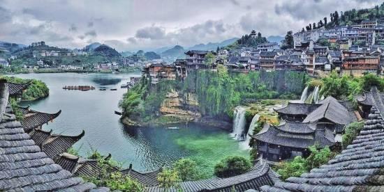 芙蓉镇照片,古韵风情，时光流转的画卷